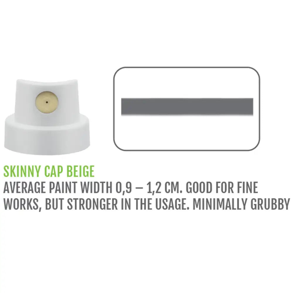 Montana Skinny Sprey Başlığı, Beyaz/Bej, (Püskürtme Genişliği:0.9-1.2cm)
