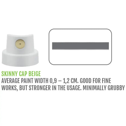 Montana Skinny Sprey Başlığı, Beyaz/Bej, (Püskürtme Genişliği:0.9-1.2cm)