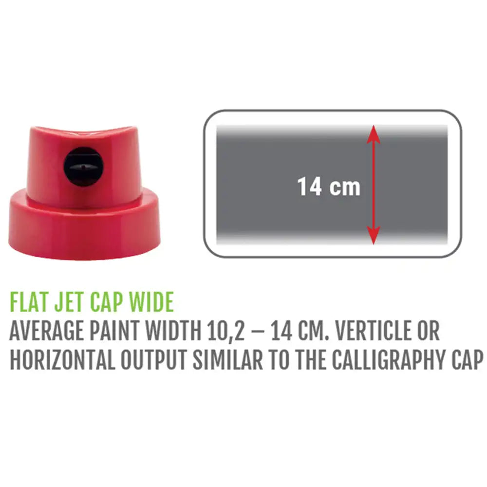 Montana Flat Jel Yassı Sprey Başlığı Wide (Püskürtme genişliği:10.2-14.0cm)