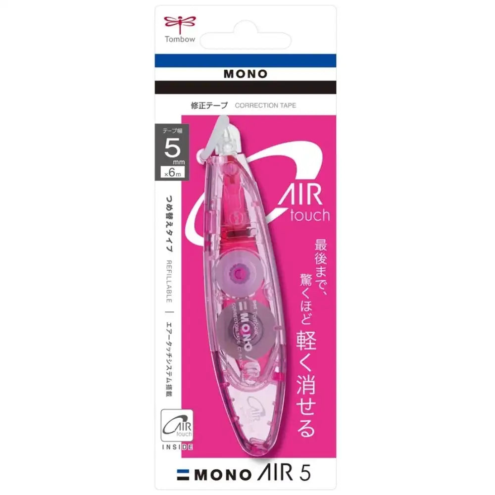 Tombow MONO Air Kalem Tipi Doldurulabilen Şerit Silici 5mmx6m Pembe