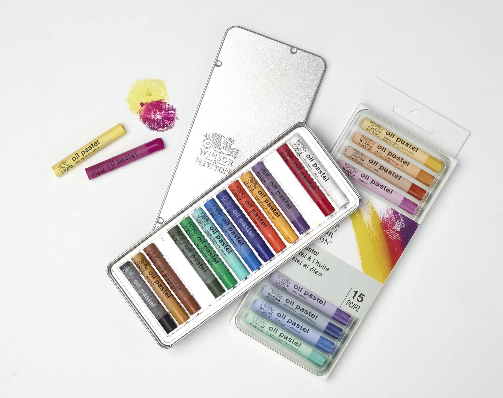 Winsor & Newton Yağlı Pastel Seti (15 Renk)
