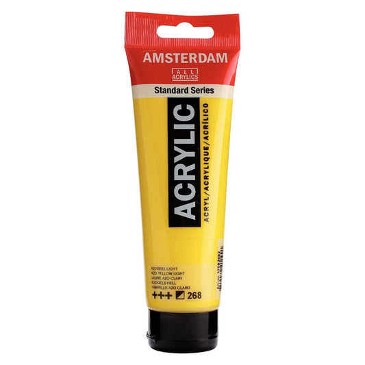 Talens Amsterdam Acrylic 120ml Azo Yellow Light 268 ön cephe etiketi