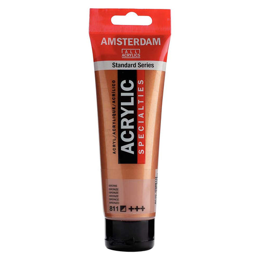Talens Amsterdam Acrylic 120ml Bronze 811 S.2 ön cephe etiketi