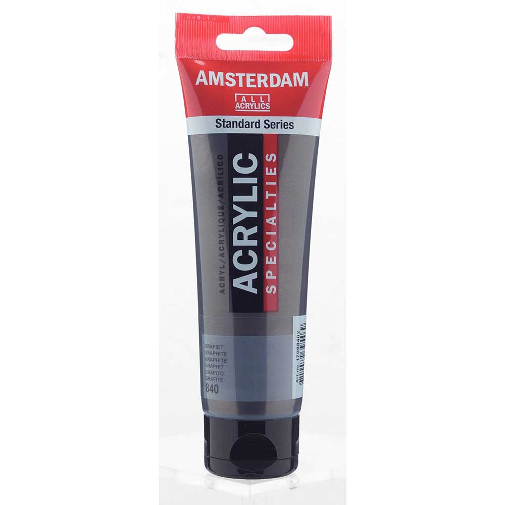 Talens Amsterdam Acrylic 120ml Graphite 840 S.2 ön cephe etiketi