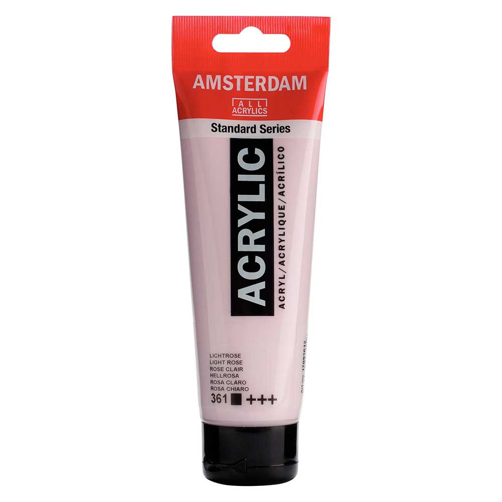Talens Amsterdam Acrylic 120ml Light Rose 361 ön cephe etiketi