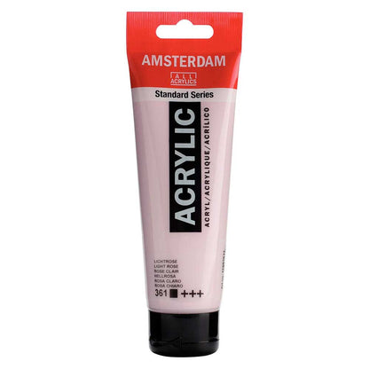 Talens Amsterdam Acrylic 120ml Light Rose 361 ön cephe etiketi