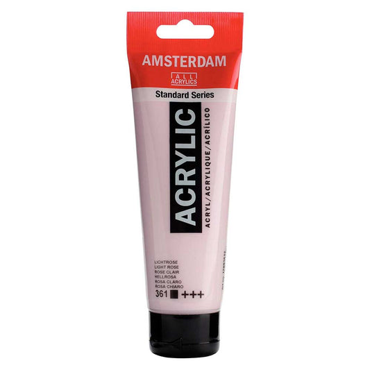 Talens Amsterdam Acrylic 120ml Light Rose 361 ön cephe etiketi