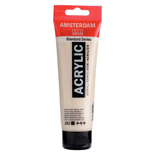 Talens Amsterdam Acrylic 120ml Naples Yellow Red Light 292 ön cephe etiketi