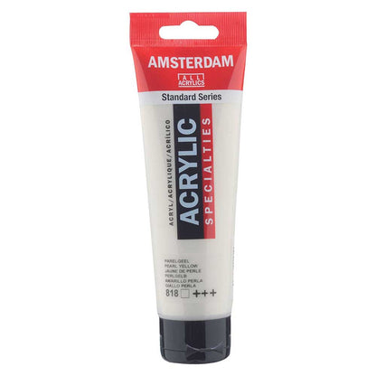 Talens Amsterdam Acrylic 120ml Pearl Yellow 818 S.2 ön cephe etiketi
