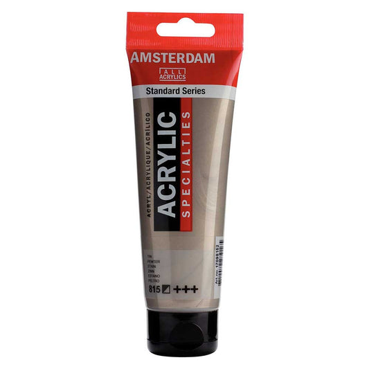 Talens Amsterdam Acrylic 120ml Pewter 815 S.2 ön cephe etiketi