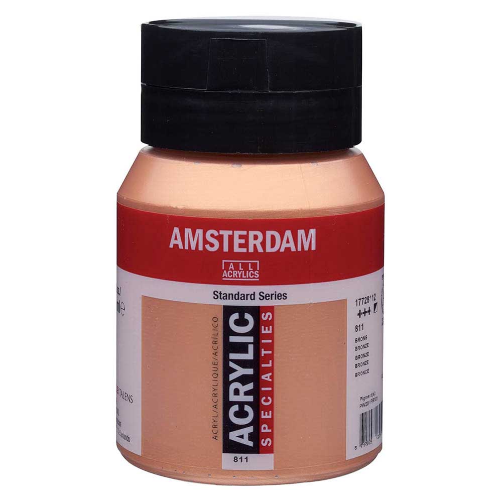 Talens Amsterdam Acrylic 500ml Bronze 811 S.2 ön cephe etiketi