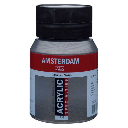 Talens Amsterdam Acrylic 500ml Graphite 840 S.2 ön cephe etiketi