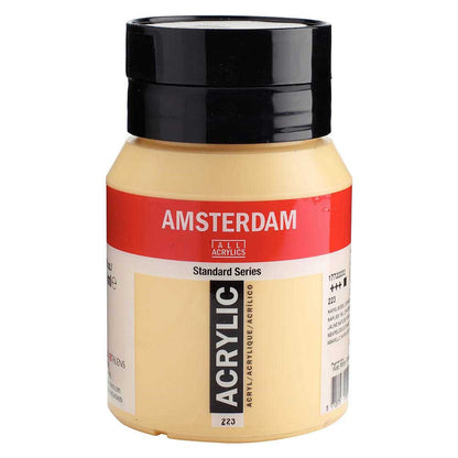 Talens Amsterdam Acrylic 500ml Naples Yellow Deep 223 ön cephe etiketi