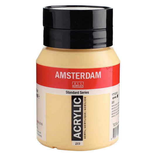 Talens Amsterdam Acrylic 500ml Naples Yellow Deep 223 ön cephe etiketi