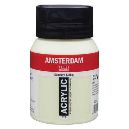 Talens Amsterdam Acrylic 500ml Naples Yellow Green 282 ön cephe etiketi