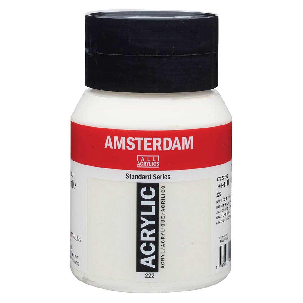 Talens Amsterdam Acrylic 500ml Naples Yellow Light 222 ön cephe etiketi