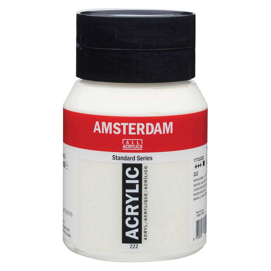 Talens Amsterdam Acrylic 500ml Naples Yellow Light 222 ön cephe etiketi