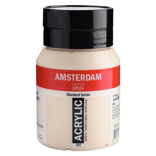 Talens Amsterdam Acrylic 500ml Naples Yellow Red Light 292 ön cephe etiketi