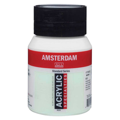 Talens Amsterdam Acrylic 500ml Pearl Green 822 S.2 ön cephe etiketi
