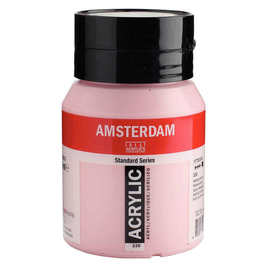 Talens Amsterdam Acrylic 500ml Persian Rose 330 ön cephe etiketi