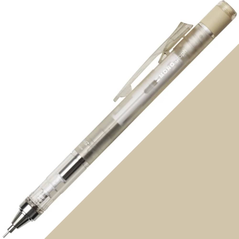 Tombow MONO Graph Dusty Mekanik Kurşun Kalem 0.5mm Late Beige (Blisterli)