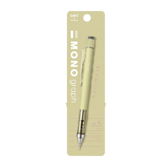 Tombow MONO Graph Faded Mekanik Kurşun Kalem 0.5mm Ballı Limon (Blisterli)