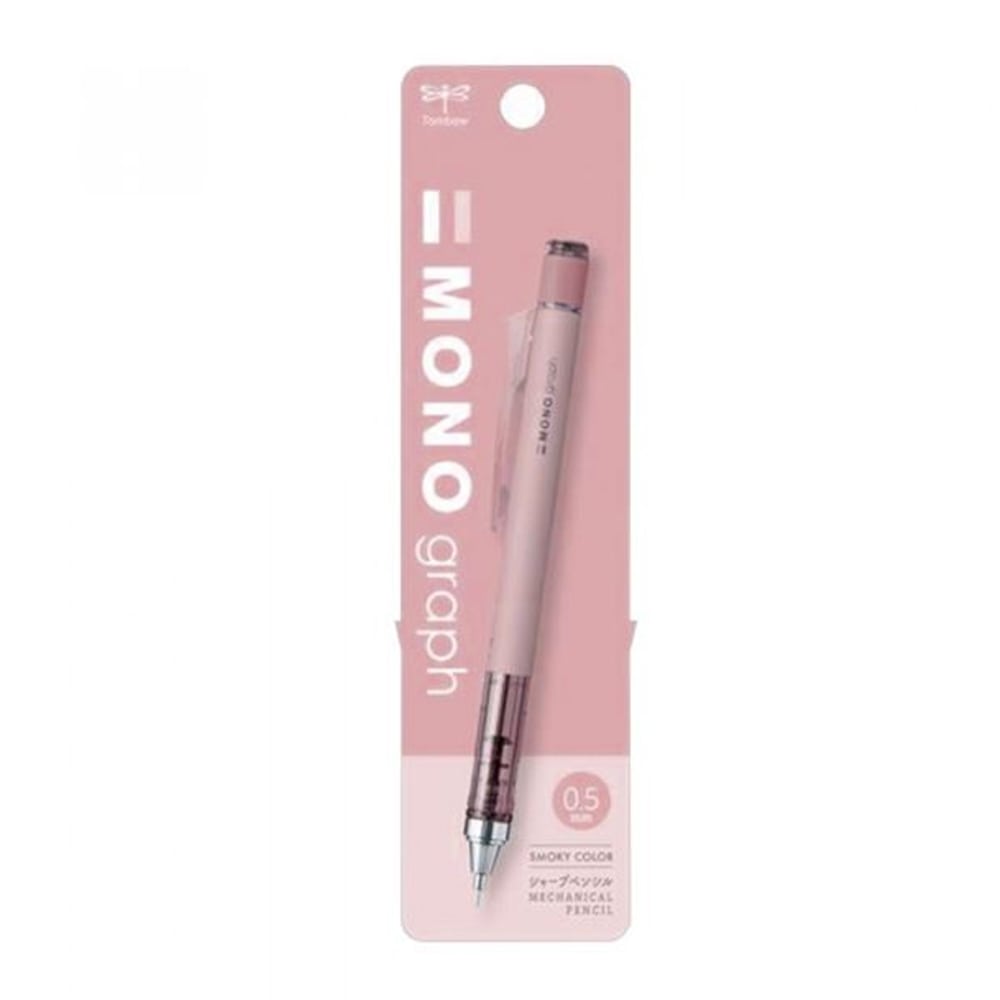 Tombow MONO Graph Faded Mekanik Kurşun Kalem 0.5mm Faded Pembe (Blisterli)
