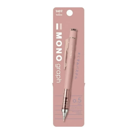 Tombow MONO Graph Faded Mekanik Kurşun Kalem 0.5mm Mercan (Blisterli)