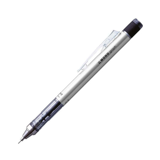 Tombow MONO Graph Metal Mekanik Kurşun Kalem 0.7mm Gümüş