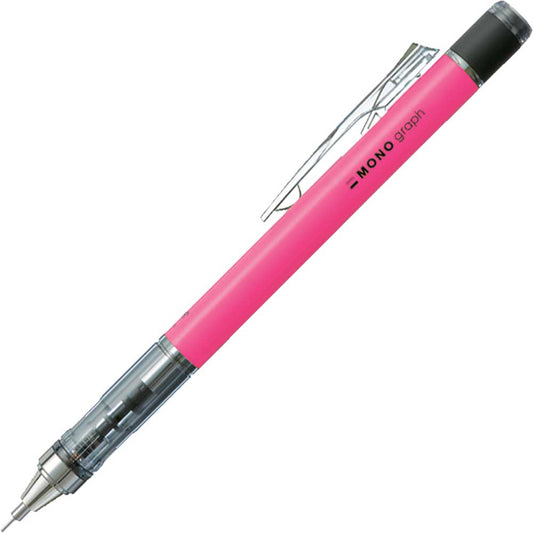 Tombow MONO Graph Neon Mekanik Kurşun Kalem 0.5mm Neon Pembe (Blisterli)