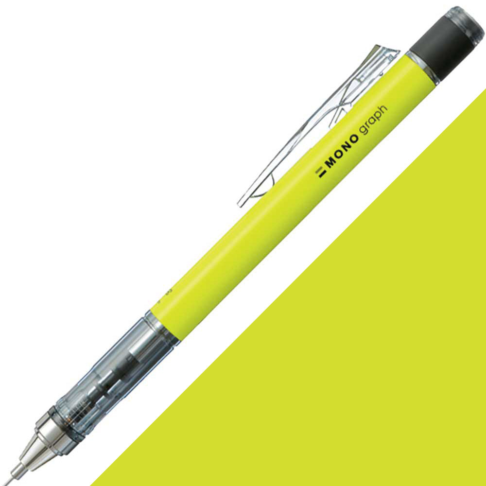Tombow MONO Graph Neon Mekanik Kurşun Kalem 0.5mm Neon Sarı (Blisterli)