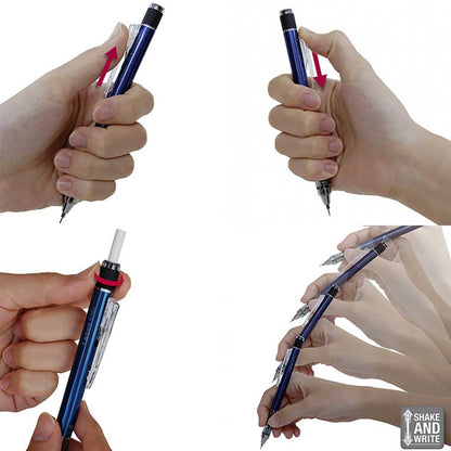 Tombow MONO Graph Neon Mekanik Kurşun Kalem 0.5mm Neon Sarı (Blisterli)