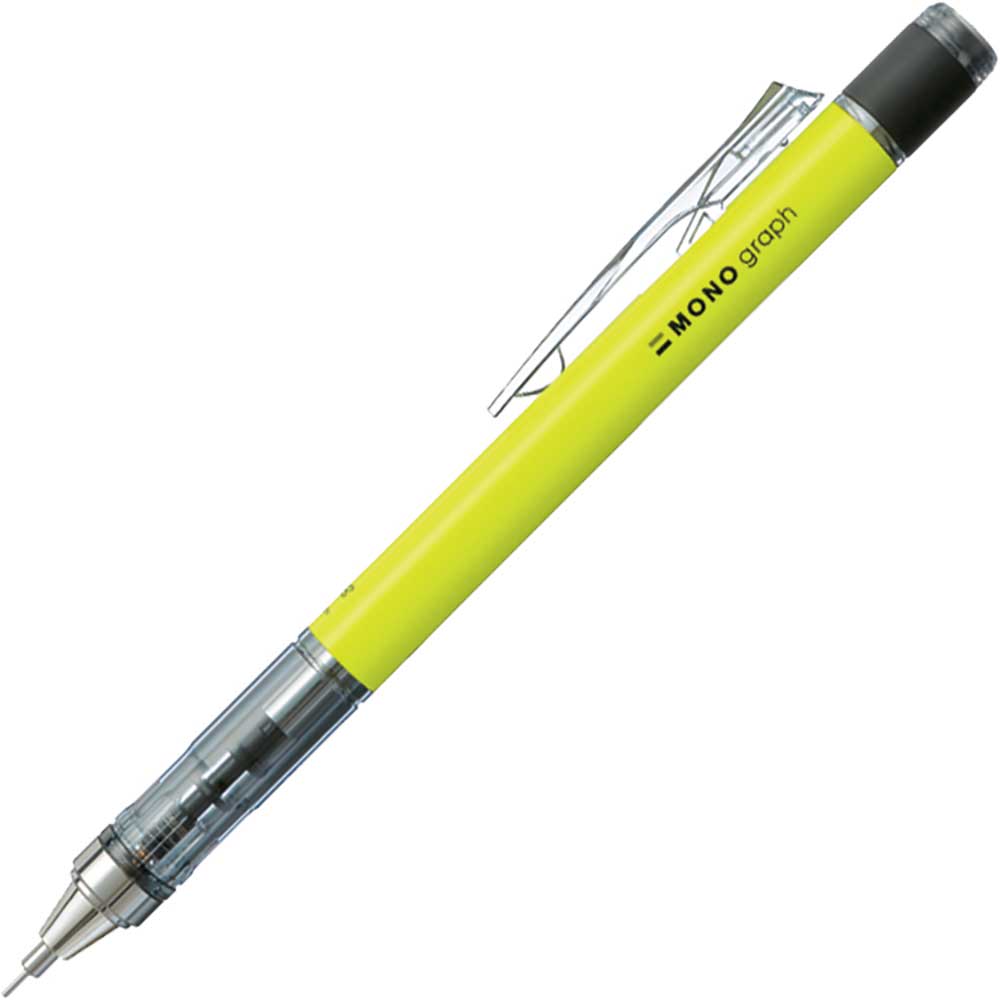 Tombow MONO Graph Neon Mekanik Kurşun Kalem 0.5mm Neon Sarı (Blisterli)