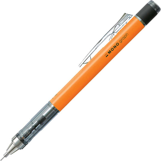 Tombow MONO Graph Neon Mekanik Kurşun Kalem 0.5mm Neon Turuncu (Blisterli)