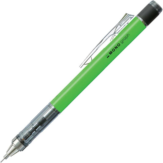 Tombow MONO Graph Neon Mekanik Kurşun Kalem 0.5mm Neon Yeşil (Blisterli)