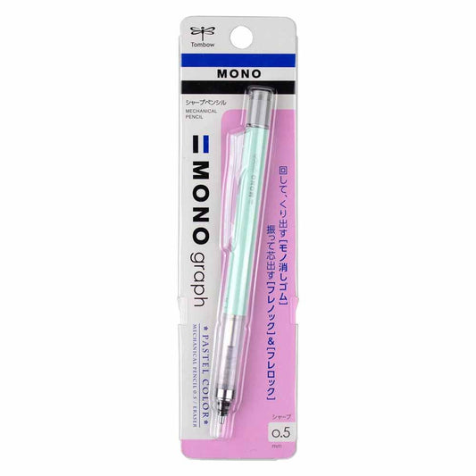 Tombow MONO Graph Pastel Mekanik Kurşun Kalem 0.5mm Nane Yeşili (Blisterli)