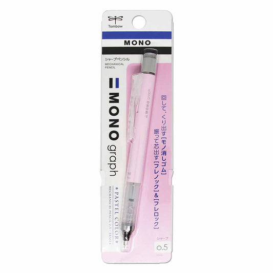 Tombow MONO Graph Pastel Mekanik Kurşun Kalem 0.5mm Sakura Pembe (Blisterli)